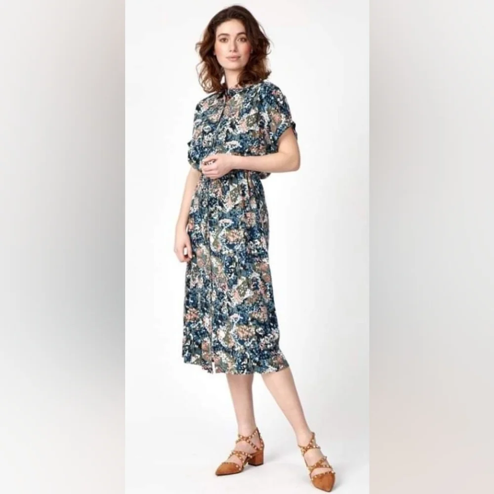 Soya Concept Ilma 3 Floral Dress Size Large Multi Color - Picture 1 of 11